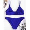 ZAFUL Conjunto de bikini de dos piezas con tirantes delgados