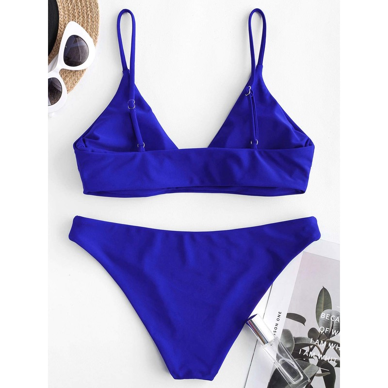 ZAFUL Conjunto de bikini de dos piezas con tirantes delgados