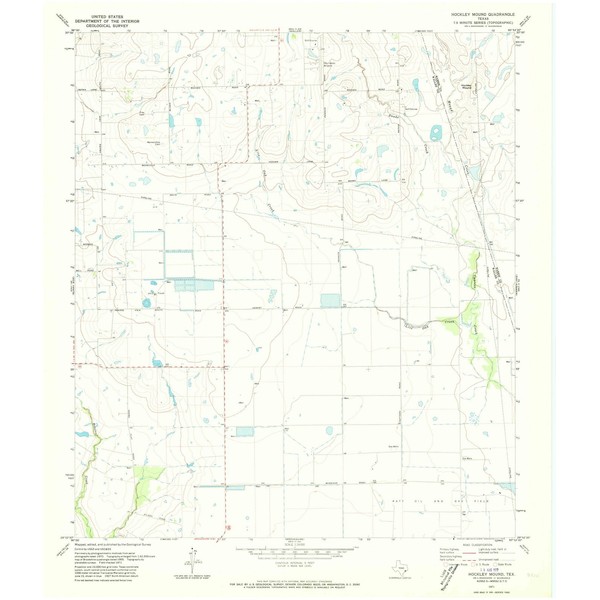 Texas Maps - 1971 Hockley Mound, TX - USGS Historical