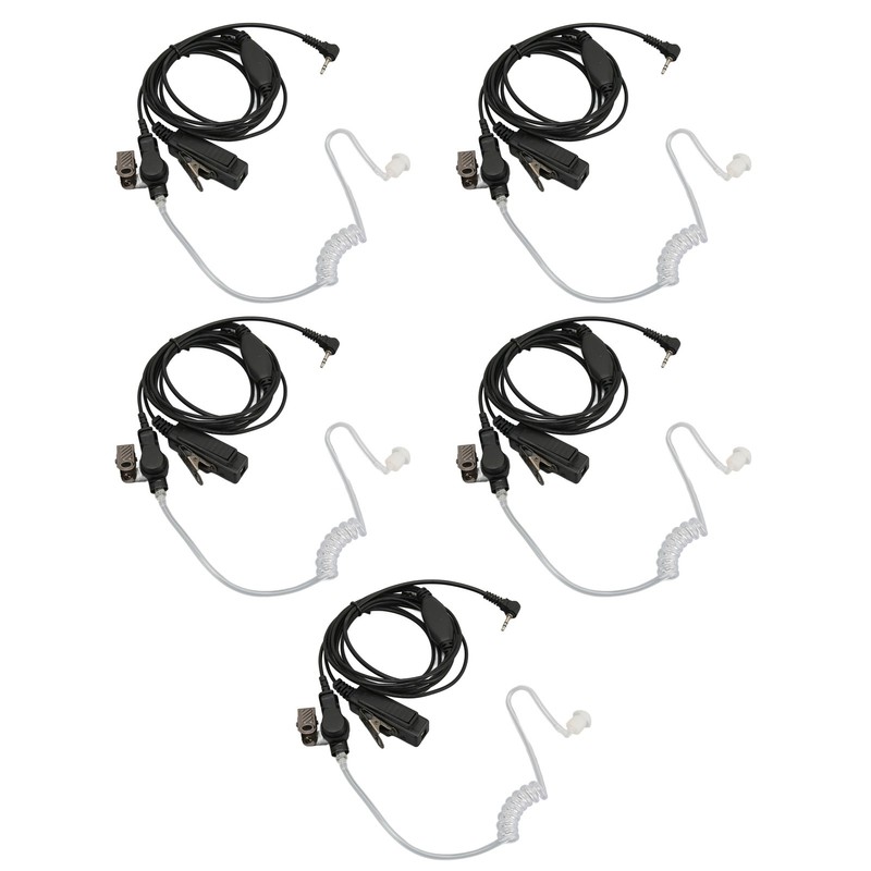 2.5mm Acoustic Tube Earpiece Single Pin PTT Button Walkie Talkie