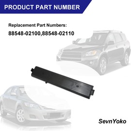 A/C Cabin Air Filter Cover Compatible with Toyota Corolla 2009-2019, RAV4 2009-2018, Sienna, Matrix, Camry, Highlander - Replaces 88548-02100 and 88548-02110 - A/C Filter Access Door Lid Panel