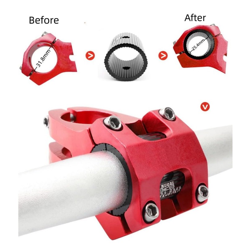 Lohill Bicycle Handlebar Shim Spacer, Bike Stem Shims, Universal Bicycle