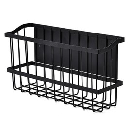 Ganydet Magnetic Storage Basket, Black Magnetic Towel Basket with Strong Magnet for Kitchen Laundry Room Office School Organization and Home Dryer Ball Storage, 11.02"x3.15"x5.91"