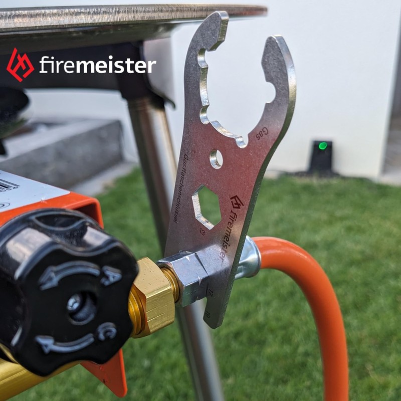firemeister Stainless Steel Gas Bottle Key, Multi Function Gas Bottle