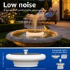 GGII 1-Pack Solar Fountain with RGB Lights 3.5W Solar Powered
