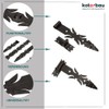 KOTARBAU® Shutter Hinge Wrought Iron with Brackets 300 mm Door