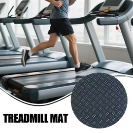 Noise Reduction Mat for Treadmill | Mats for Under Treadmill - 8 Piece Padded Flooring Round Non-Slip Noise Reduction for Workout Training Gym Home Apartment Garage Basement Fitness