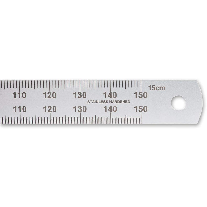 Axminster Precision Stainless Steel Metric Rule - 150mm