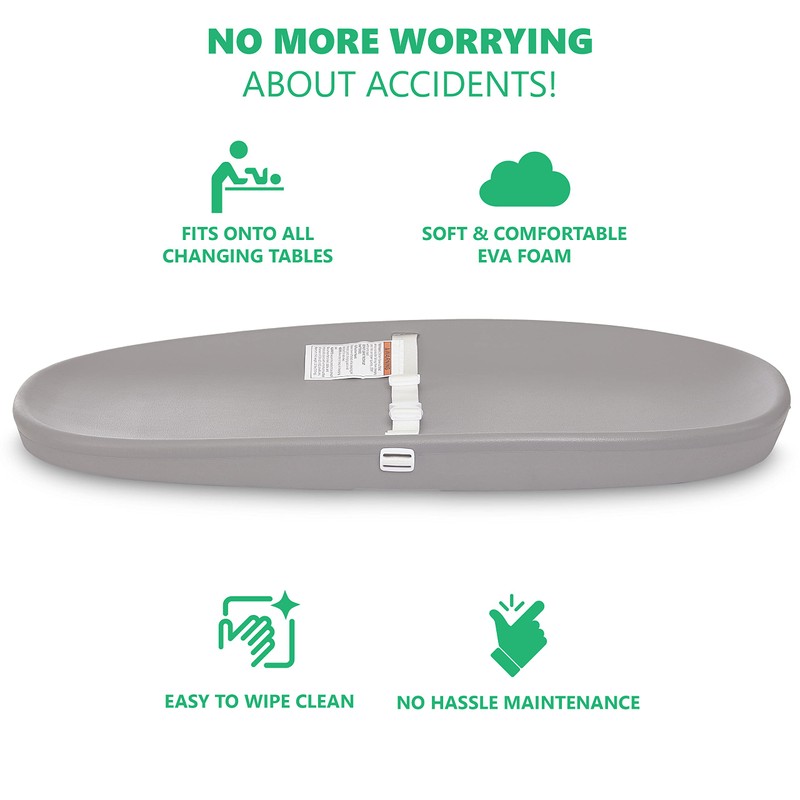 Evolur Eva Baby Changing Pad in Dark Gray