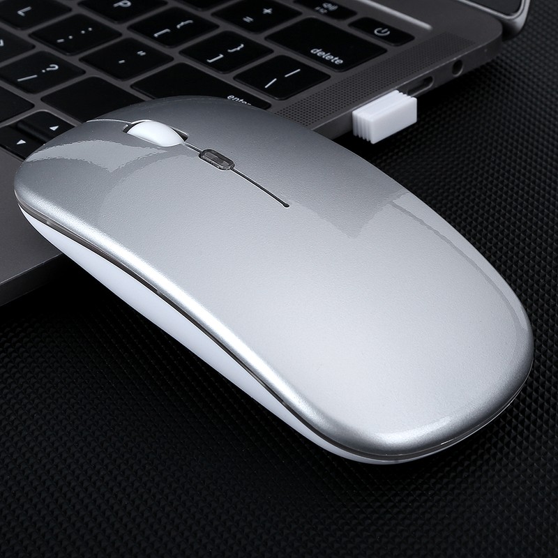 Wireless Mouse 2.4G Rechargeable USB Wireless Gaming Mouse with LED