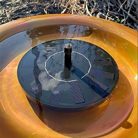 Generic Wild Bird Lover’s Solar Powered Bird Bath Fountains, 4 Pack, Gold, Black