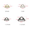 Bluemoona Zinc Alloy Round Hole Triangle D-ring Adjustment Buckle for
