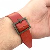 Nautical Comfort Wearable Antique Sundial Compass Brass and Leather Wrist