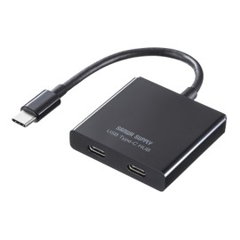 Sanwa Supply USB Type-C Hub (2 x C) USB-3TCP12BK
