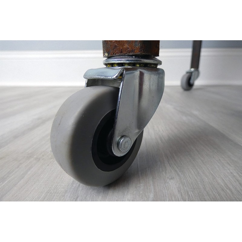Shepherd Hardware 9790 2-Inch Swivel Stem Caster, Rubber Wheel, 7/16-Inch