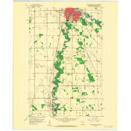 YellowMaps Thief River Falls MN topo map, 1:24000 Scale, 7.5 X 7.5 Minute, Historical, 1959, Updated 1960, 27.23 x 21.53 in - Polypropylene