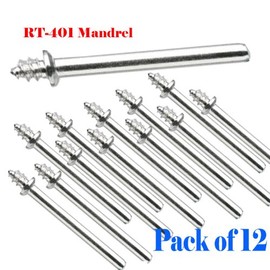 12 Pcs 1/8" Shank Mandrel 401 Polish Felt 429 422 414 Dremel 426 409 Rotary Rotary Tool 1/8" Shank Suit for Dremel 3000 4000 8220-2/28 395 7700-1/15 4000 3/34 Chicago Electric, Milwaukeen Nextec 1/8" Shank Hobbyy Clean Polish