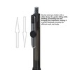 Fengtaiyuan ZS038P6, 6 Count, 0.38mm, Retractable Gel Ink Rollerball Pens