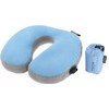 Cocoon Air Core Pillow Ultralight U-shaped Neck Support, Light Blue/Grey
