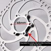 Bike Flange Adapter, 6 Bolt 48mm/44mm Bike Freewheel Threaded Hubs