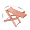 IRIN Wooden Foot Stool Footrest Rest with Carrying Bag for