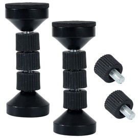 TKY Furniture Fall Prevention, Tension Rod, Earthquake, Disaster Prevention, Fixed, Earthquake Prevention, Shelf, Bookshelf, Cupboard, Refrigerator, Drawer, Set of 2 (Black)