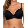 Parfait by Affinitas Women's Casey Plunge Molded Bra, Black, 34G