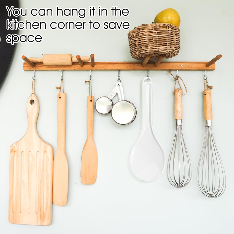 Giantree 2 Pcs Plastic Rice Paddle, White Rice Spoon Non-Stick