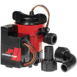 Johnson Pump 06203-00 Cartridge Combo Automatic Submersible 12V Bilge Pump - 1250 GPH, 1-1/8" Discharge