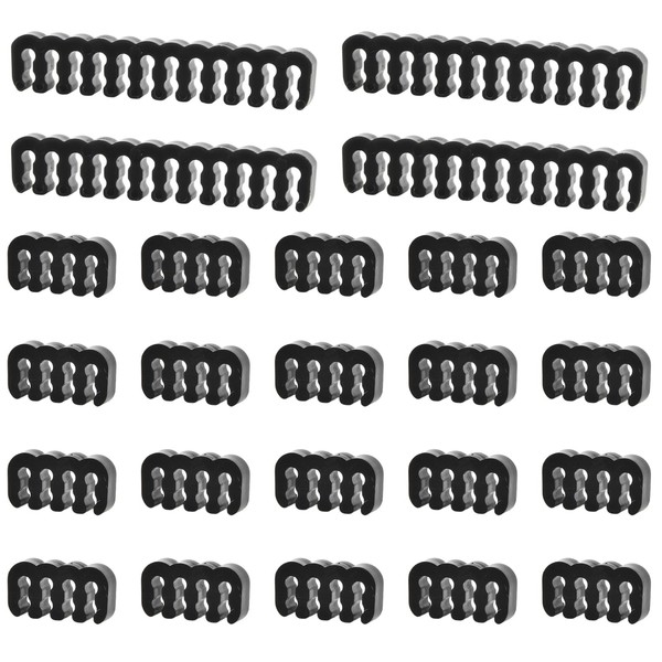 Anseom 24 Pieces Cable Combs, PC cable Extensions Organizer Computer