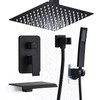RTOBWEYE 10 Inch Shower Faucet Set, Ceiling Mounted Rainfall Shower