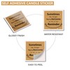 CRASPIRE Candle Stickers Labels Square 2.52 Inch 30pcs Sometimes You