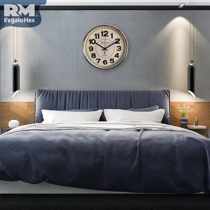 Rm Regalomex Clásico Reloj Análogo De Pared 30 Centímetros