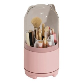 Recipiente For Guardar Brochas De Maquillaje Con Rotación D