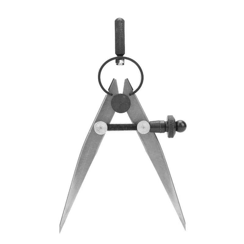 45# Steel Leather Craft Compass Wing Divider Adjustable Spring Compass