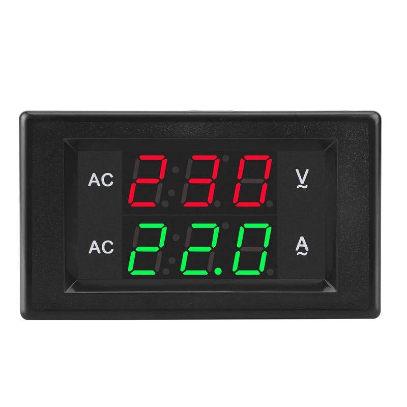 DROK 0.39' LED Multimeter AC 500V 100A Dual Display Voltmeter