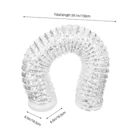 SHINEOFI Flexible Aluminum Foil Ducting Exhaust Hose for Chimney Flues Lightweight Durable Vent Hose Easy to Install for Kitchen Bathroom Ventilation