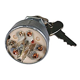 HASME Starter Switch Replacements for John Deere Replaces for AM101561 AM107076 TCA15075 Fits for F925 RX73 X75 RX95 SX75 SX95 3215A 3215B 3225B 3 Positions 6 Terminals 13/16" Mounting Stem