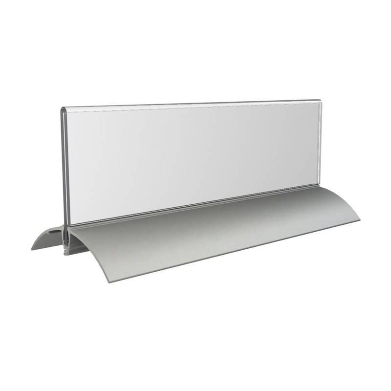 OPUS 2-Table Place Name Holder, 61 x 210mm, Crystal Clear