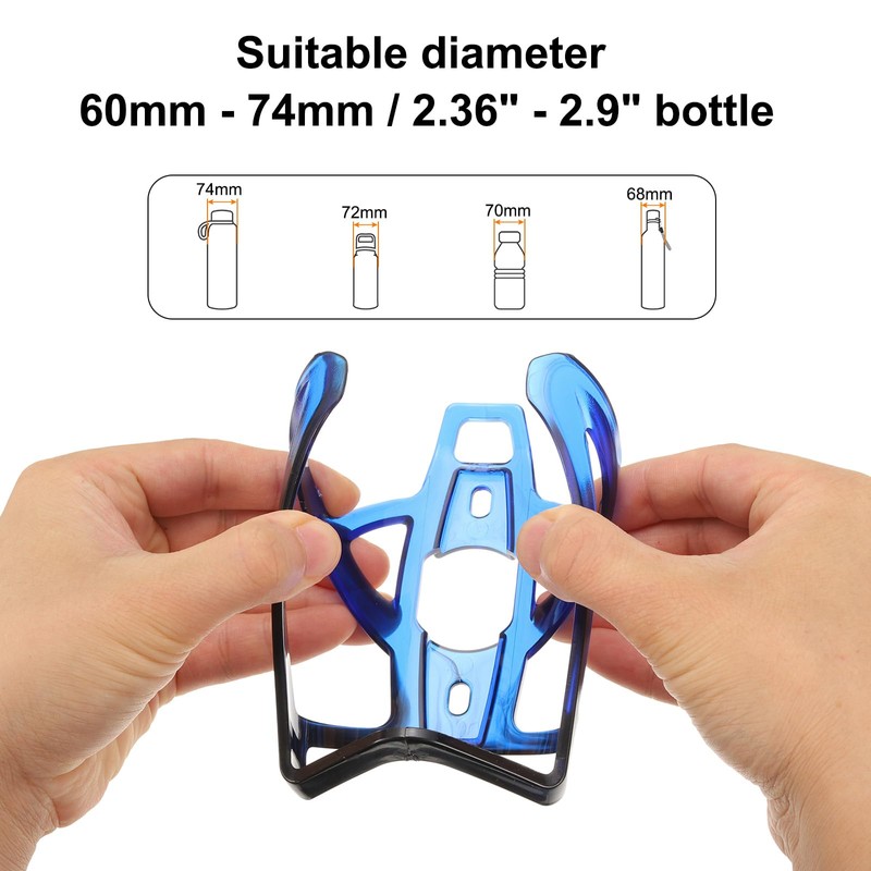 sourcing map Bike Water Bottle Holder 5.2" PC Universal Bicycle