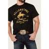 Changes Men's Yellowstone Dutton Ranch Bucking Bronco Graphic Short Sleeve