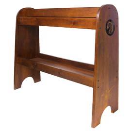 Janedream Solid Wood Saddle Rack, Horse Saddle for Western Saddle and English Saddle Display, Equipment for Displaying Horse Supplies Accessories at Tack Room Western-Style Room