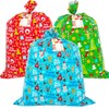 OuMuaMua 3 Pack Large Christmas Gift Bags - 49" x
