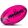Fluorescent Cyclone Practice Rugby Ball Fluro Pink 3