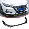 Glossy Black Front Bumper Lip Spoiler FIT 2020–2021 Nissan Sentra