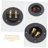 LABRIMP 4pcs Round Speaker Terminal Connectors with Quick Disconnect for