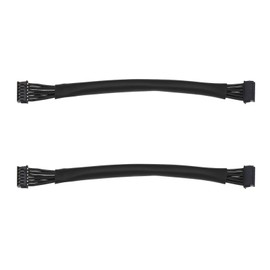 SING F LTD 2Pcs Brushless Motor Sensor Black Cable 100mm Cable Length 1.25 Terminal Double Head 6p Suitable for Mini RC Helicopter LED Light Strip RC Drift Car Model
