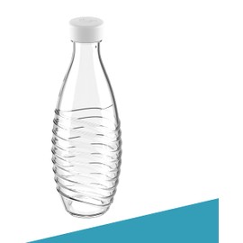 SodaNature® 2 x Premium Bottle Caps for SodaStream Crystal Bottles, High-Quality Lids in Beautiful Colours, Leak-proof and Dishwasher Safe, Accessories in Elegant Gift Packaging (White)