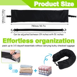 Erzekrim Fillable Clothing Neck Pillow Stuffable Travel Pillow Tubular Travel Pillow U-shaped Multifunctional Neck Pillow Cover for Travel by Car or Flight No Filler