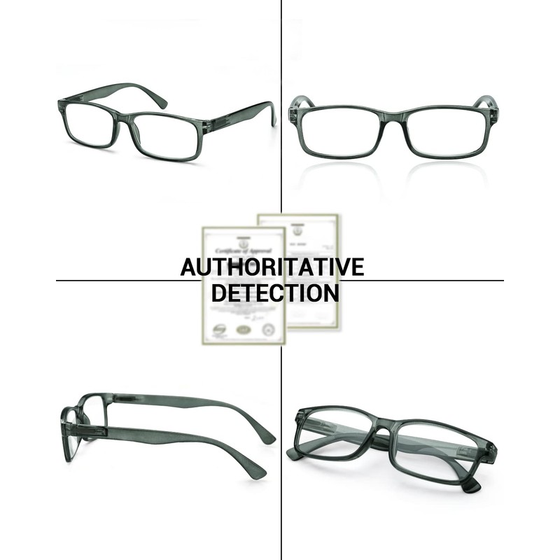 LUFF Unbreakable Reading Glasses for Women,4PCS Blue Light Blocking Reading